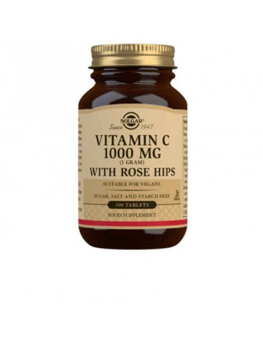 Rose Hips + Vitamin C Solgar (100 uds)