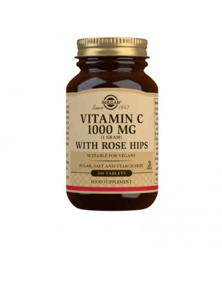 Rose Hips + Vitamin C Solgar (100 uds)