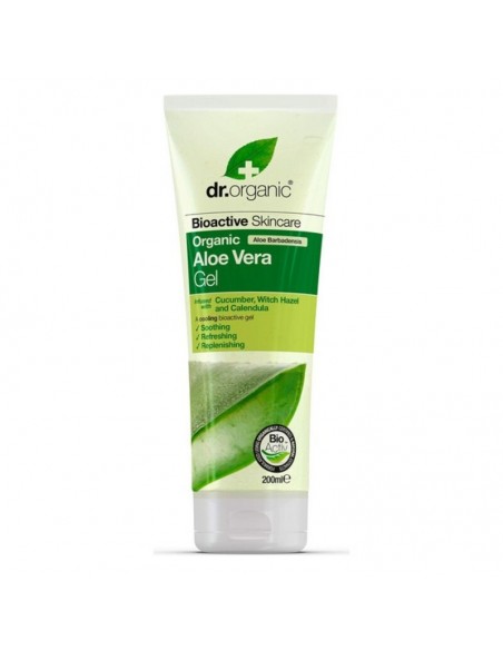 Gel pour le bain hydratant à l'aloe vera Dr.Organic (200 ml)