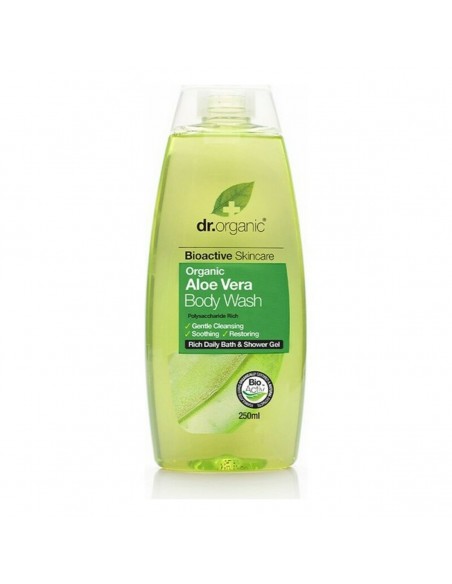 Gel pour le bain hydratant à l'aloe vera Bioactive Organic Dr.Organic (250 ml)