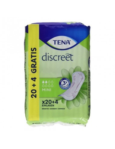 Incontinence Sanitary Pad Discreet Mini Tena (24 uds)