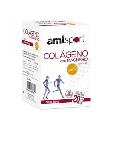 Nahrungsergänzungsmittel Amlsport Kollagen Magnesium Vitamin C (20 uds