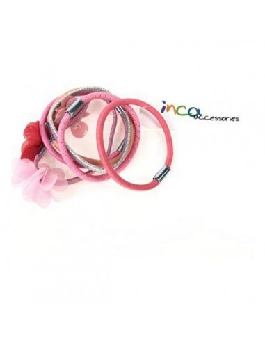 Elastici per Capelli Inca Elastico Rosa (6 Pezzi)