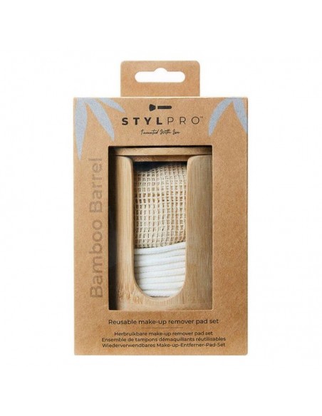 Set démaquillant Stylideas Stylpro Coton Bambou Réutilisable (10 pcs)