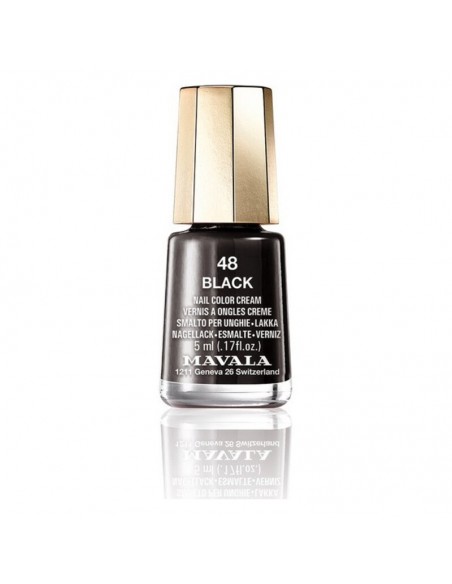 Nagellak Nail Color Mavala 48-black (5 ml)