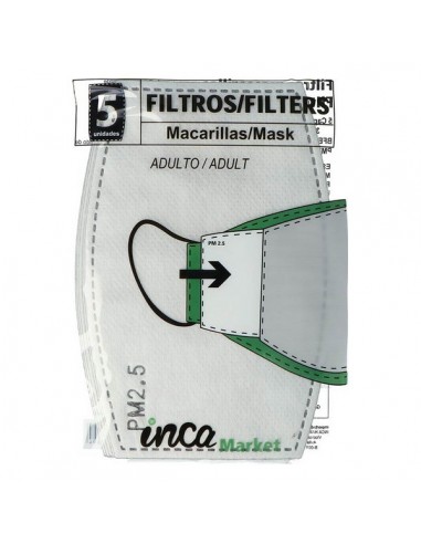 Filtri a maschera Market PM2.5 Inca Adulti (5 pcs)