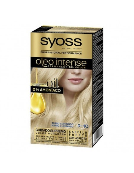 Dauerfärbung Olio Intense Syoss Nº 9,10 Lichtblond