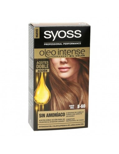 Permanente Kleur Olio Intense Syoss N 8,60 Honingblond