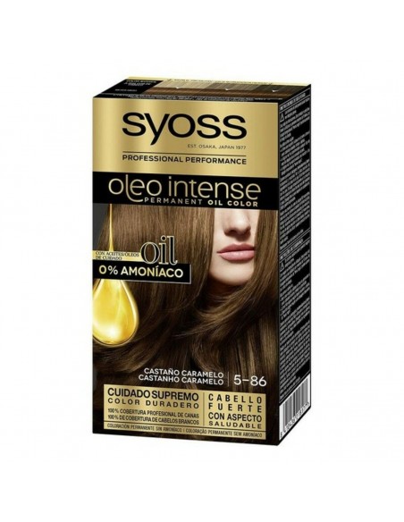 Dauerfärbung Olio Intense Syoss Nº 5,86 Kastanie Karamell