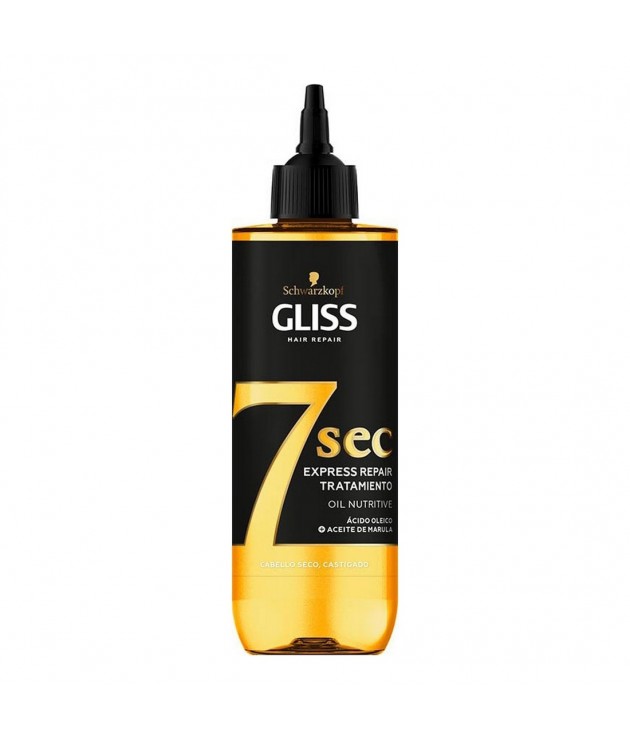 Masque réparateur pour cheveux Schwarzkopf Gliss 7 Sec Oil Nutritive Acide oléique (200 ml)