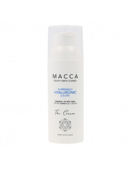 Crème hydratante intense Supremacy Hyaluronic Macca 0,25% Acide Hyaluronique Peau sèche (50 ml)