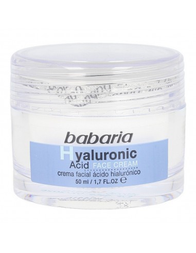 Crème Hydratante pour le Visage Babaria Acide Hyaluronique (50 ml)