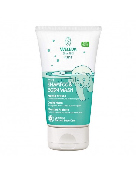 Gel & Shampoo 2 in 1 Weleda Kids Für Kinder