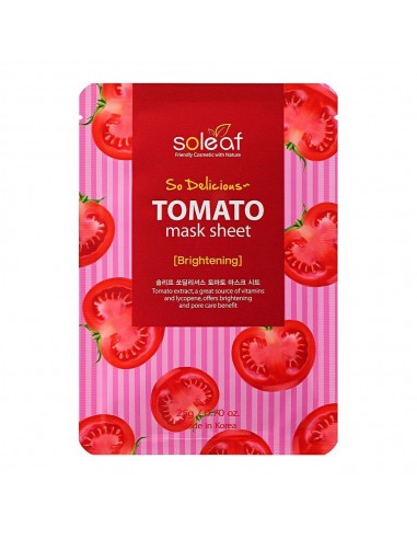 Aufbau-Gesichtsmaske So Delicious Soleaf Tomate (25 g)