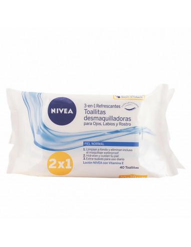 Toallitas Desmaquillantes Nivea (40 uds)