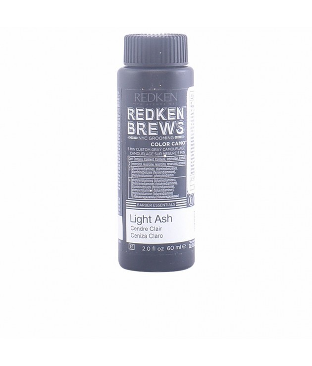 Coloration Permanente en Crème Redken Brews Brews Color /NA Cendre Teinte claire (60 ml)