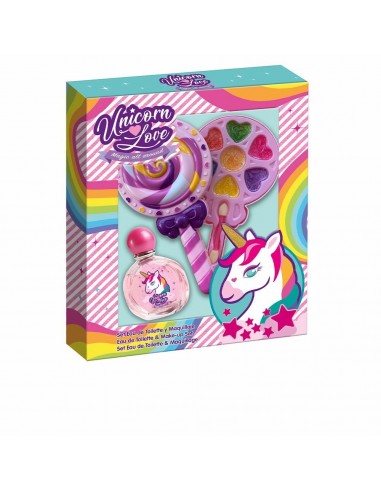 Kit de maquillage pour enfant Cartoon Unicorn Love Bi Lollipop (9 pcs)