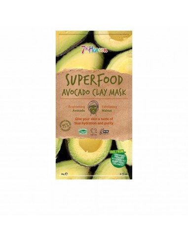 Gesichtsmaske 7th Heaven Superfood Peeling Lehm Avocado (10 g)