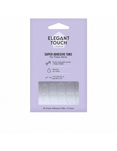 Adhesives Elegant Touch Super Adhesives Tabs False Nails (24 pcs)