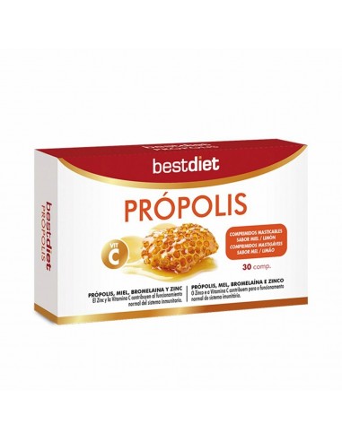 Comprimés Best Diet Propolis Miel Citron (30 comprimés)