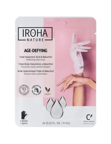 Maschera per Mani Iroha Antietà Acido Ialuronico (9 ml)