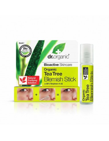 Traitement des Peaux Acnéiques Dr.Organic Bioactive Organic Roll-On Arbre à thé (8 ml)