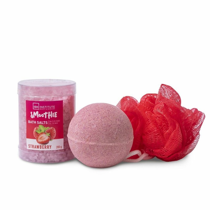 Ensemble de Bain IDC Institute Smoothie Fraise (3 pcs)