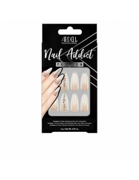 False nails Ardell Nail Addict Nude Light Crystal (24 pcs)