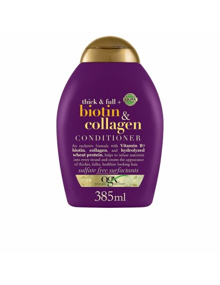 Après-shampooing OGX Donne du Volume Collagène Biotine (385 ml)