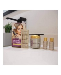 Ensemble de coiffure lissage Brésilien Kativa Pro Blonde (6 pcs)