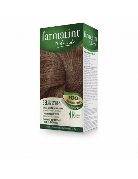 Permanent Dye Farmatint 4r-Castaño Cobrizo Gel