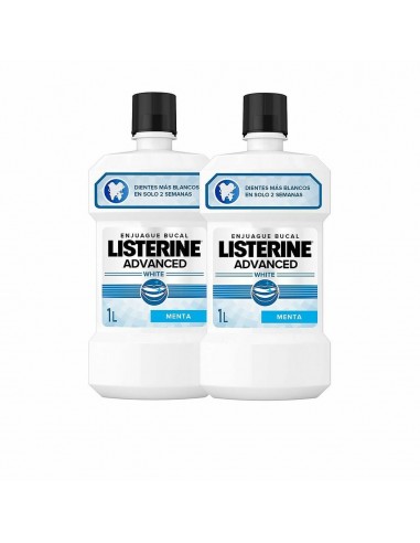 Bain de Bouche Listerine Advanced White Agent de blanchiment (2 x 1 L)