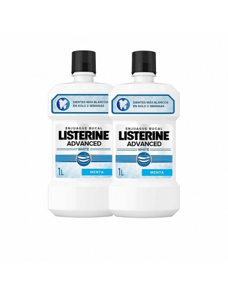 Bain de Bouche Listerine Advanced White Agent de blanchiment (2 x 1 L)