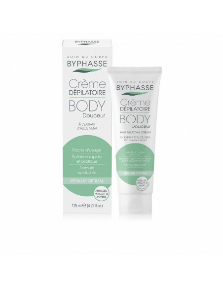 Body Hair Removal Cream Byphasse Aloe Vera (125 ml)