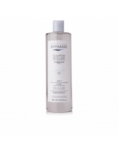 Agua Micelar Desmaquillante Byphasse Carbón activo (500 ml)