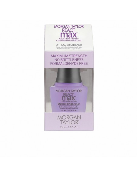 Endurecedor de Uñas Morgan Taylor React Max Optical Brightener 2 en 1 