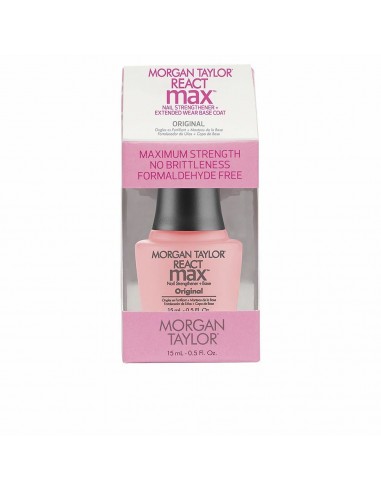 Durcisseur d'ongles Morgan Taylor React Max Original 2 en 1 Couche de base (15 ml)