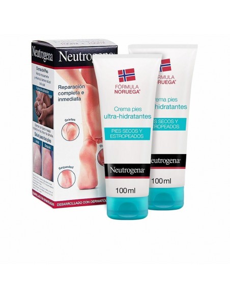 Crème hydratante pour les pieds Neutrogena Peau sèche (2 x 100 ml)