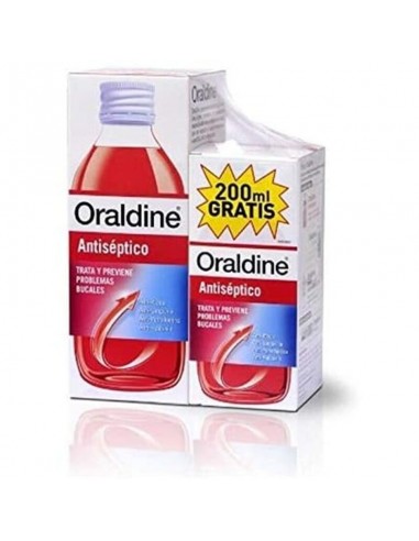 Enjuague Bucal Oraldine Antiséptico (400 ml + 200 ml)