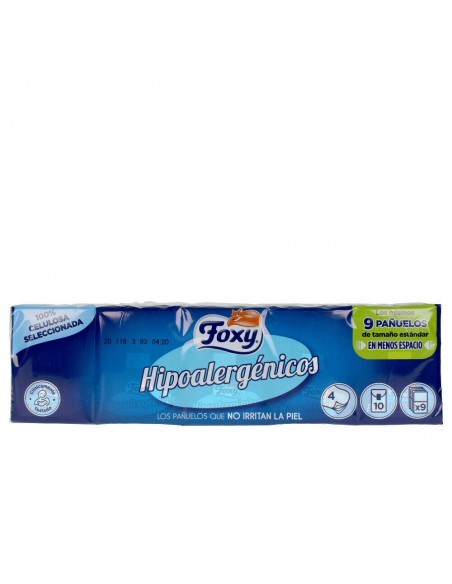 Fazzoletti di Carta Foxy Ipoallergenico (10 x 9 uds)