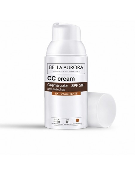 CC Cream Bella Aurora Spf 50+ Bedekking (30 ml)