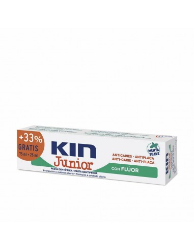 Dentifrice Kin Fluor Junior Menthe Anti-caries (100 ml)