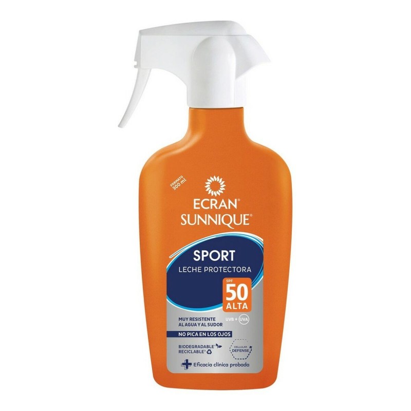 Body Zonnebrandspray Ecran Sunnique Sport Zonnemelk Spf 50 (300 ml)