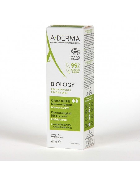 Crème Hydratante pour le Visage A-Derma Biology (40 ml)