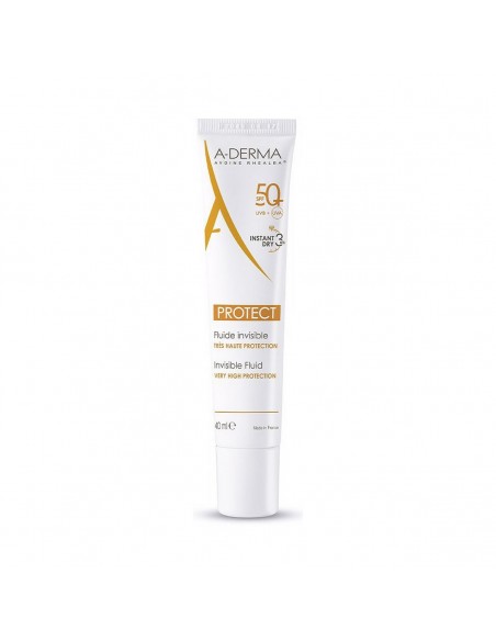 Protector Solar Facial A-Derma Protect Fluide Invisible SPF 50+ (40 ml