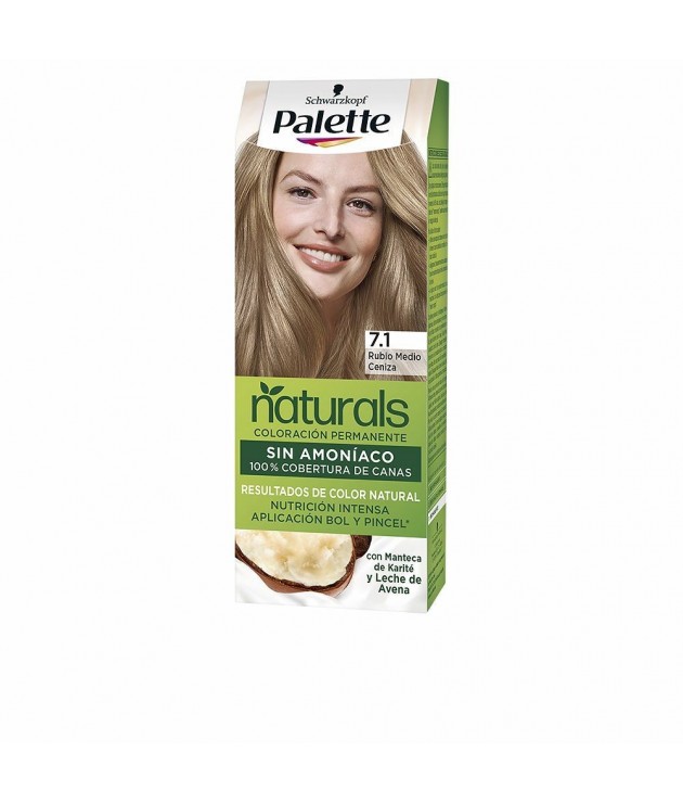 Teinture permanente Schwarzkopf Palette Natural Nº 7.1