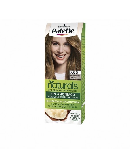 Teinture permanente Schwarzkopf Palette Natural Nº 7.65