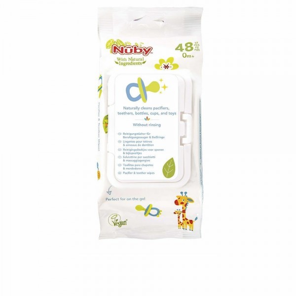 Sanitizing Wet Wipes Nûby Pacifier 48 Units