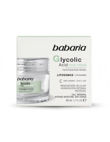 Crème régénératrice Babaria Acide glycolique (50 ml)