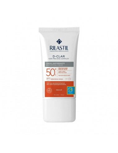 Anti Brown Spot Sun Lotion Rilastil Sun System D-Clar Spf 50+ Medium (